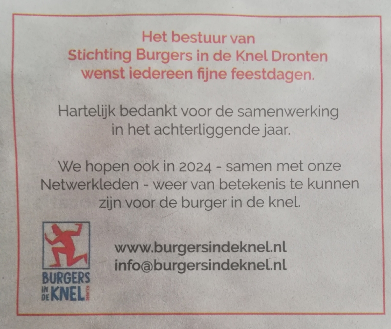 Bedankt voor de samenwerking!